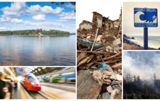The image depicts the cases that ENGAGE used to study resilience.